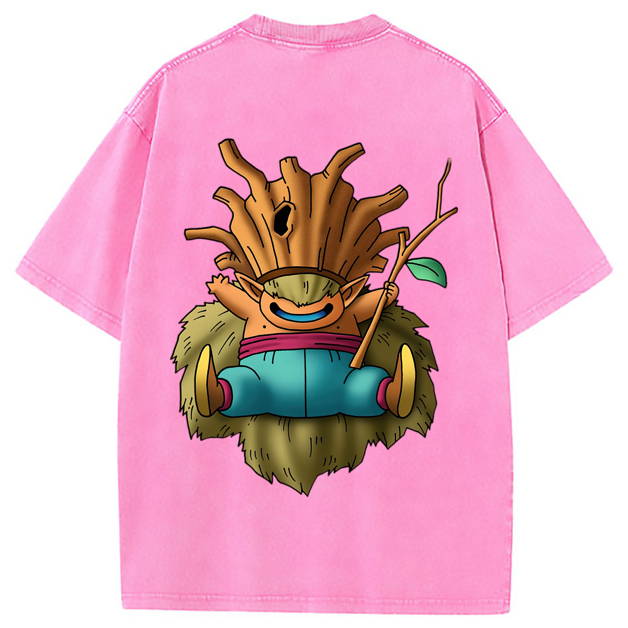 （画像用） ドラゴンクエスト Doragon Kuesuto Dragon Quest 綿100% ヴィンテージ風 半袖Tシャツ（背面プリント）